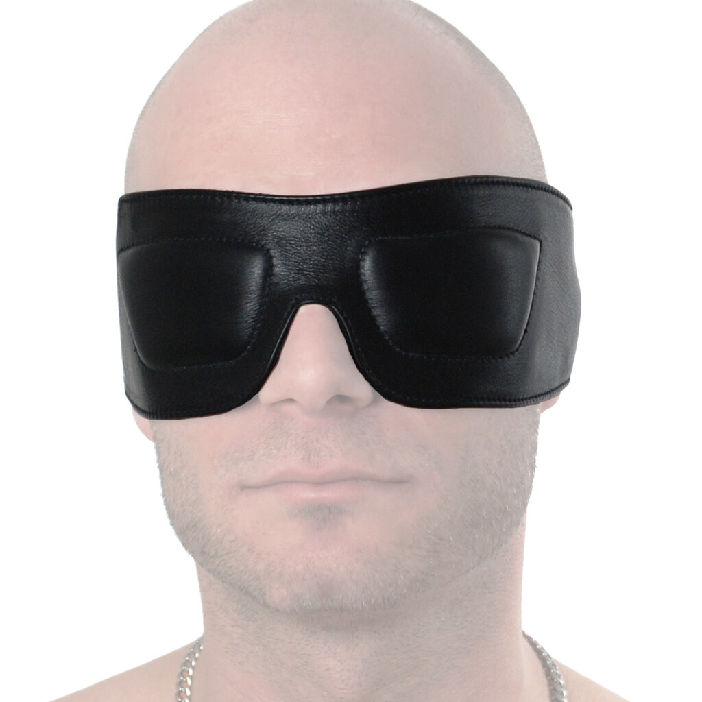 RoB Leather Blindfold with Padded Eyes