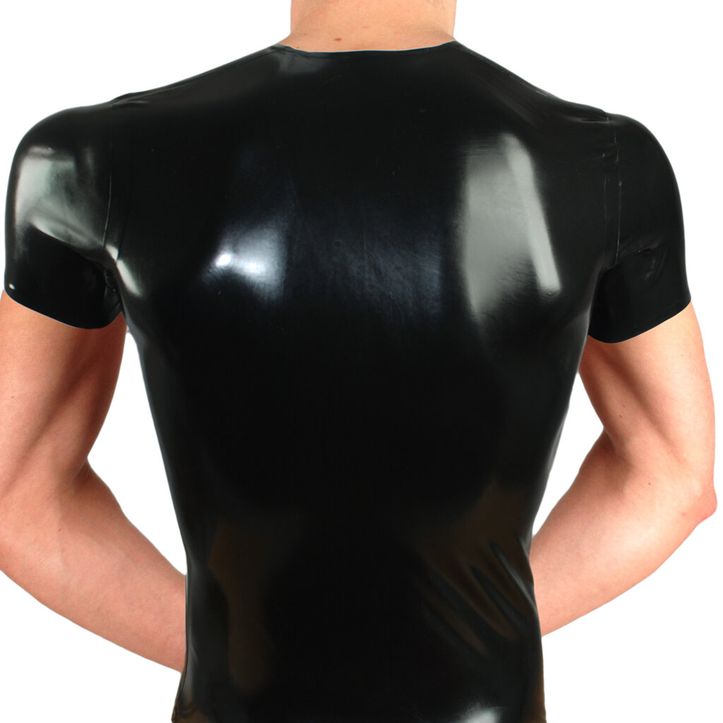 RoB Rubber T-Shirt with front zip