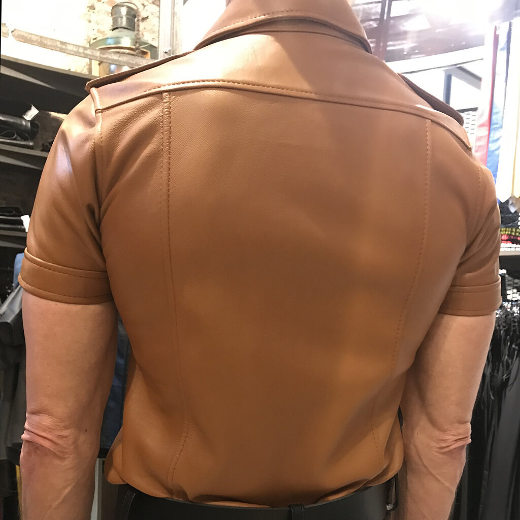 RoB Stallion Soft Leather Police Shirt Light Brown