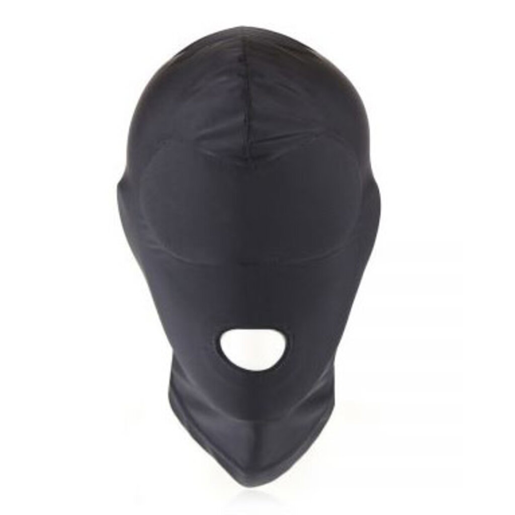 Black BDSM Hood Mouth Only