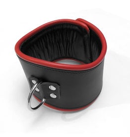 RoB Leather padded posture collar black/red