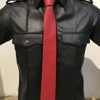 RoB Leather Tie red