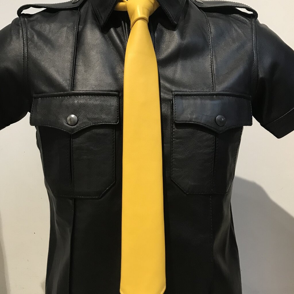 RoB Leather Tie yellow