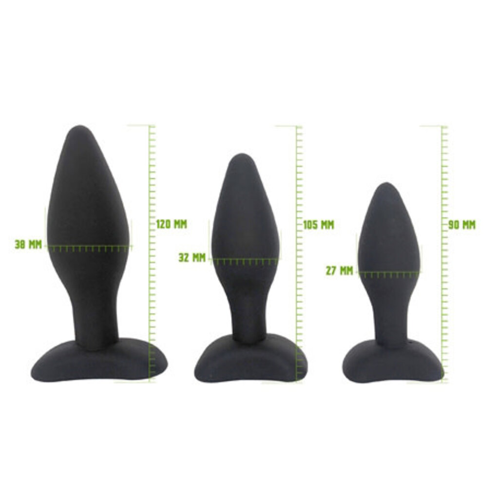 Brutus 3 Plug Silicone Ass Training Kit