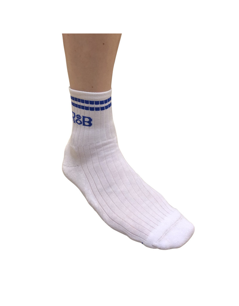 RoB  Sports socks white with blue stripes
