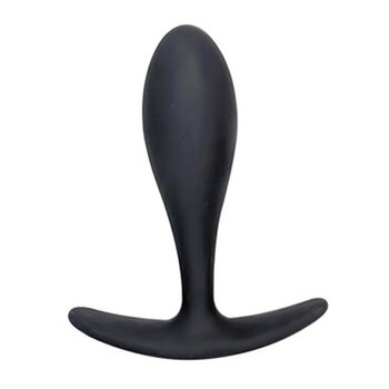 Brutus Silicone Butt Plug - S - black