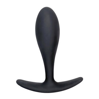 Brutus Silicone Butt Plug - M - black