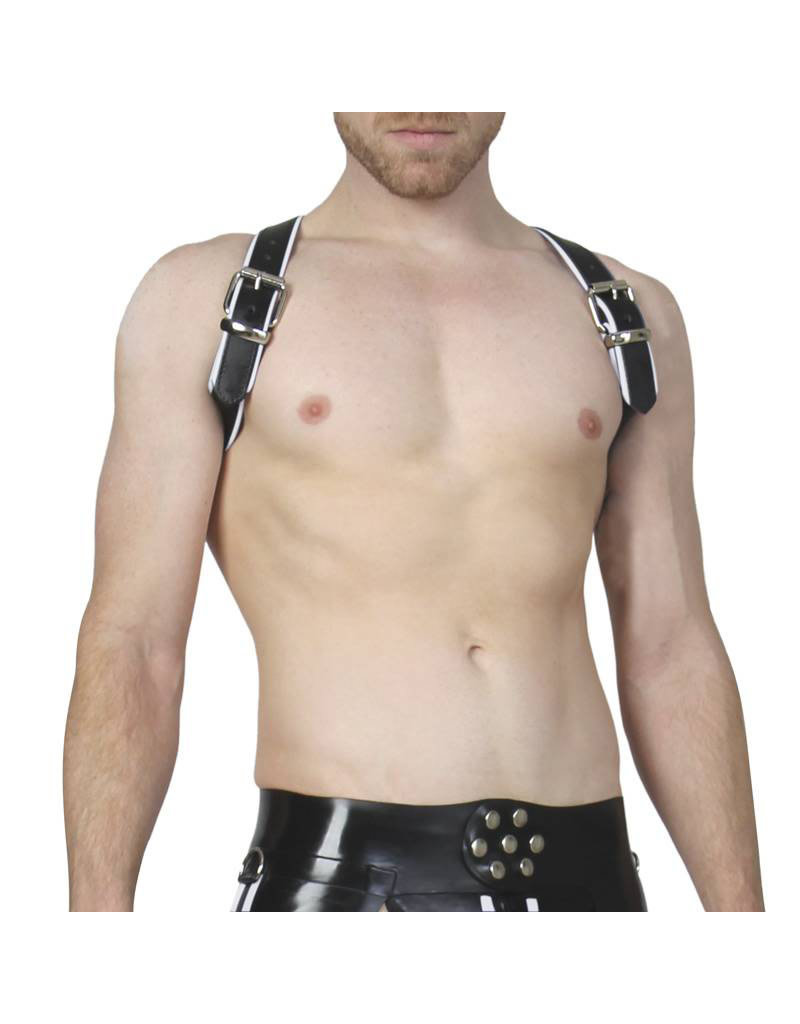 RoB Shoulder Harness White Piping, buckle