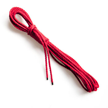 Mister Kink Bondage touw, jute, Ø 5,5 mm, rood, 1 meter