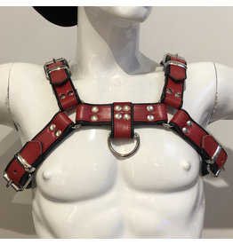 RoB H-Front Harness red with black piping
