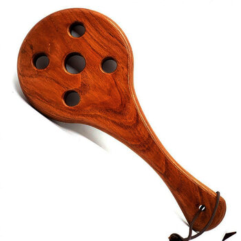 Black Label Bullseye wooden spanking paddle