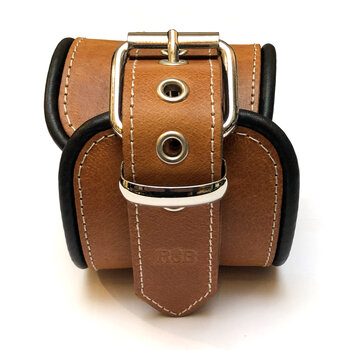 RoB Stallion Fussfesseln Braun mit Schwarzer Rand