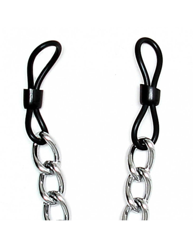 Draw-up rubber nipple clamps with chain