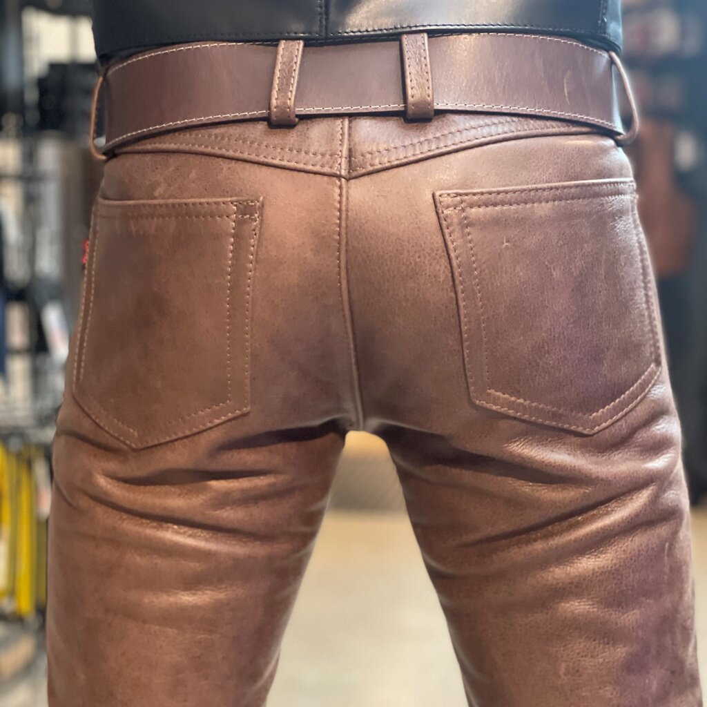 RoB Stallion Pants Dark-brown leather