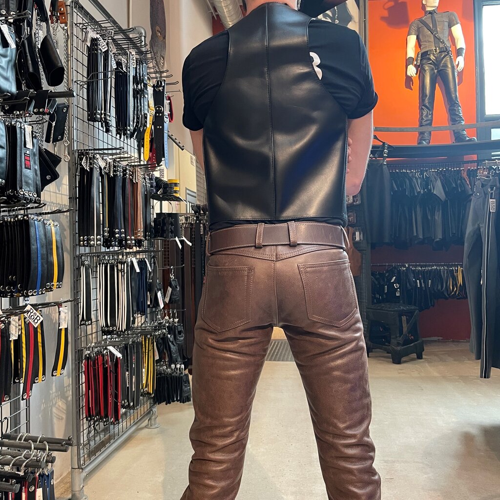 RoB Stallion Pants Dark-brown leather