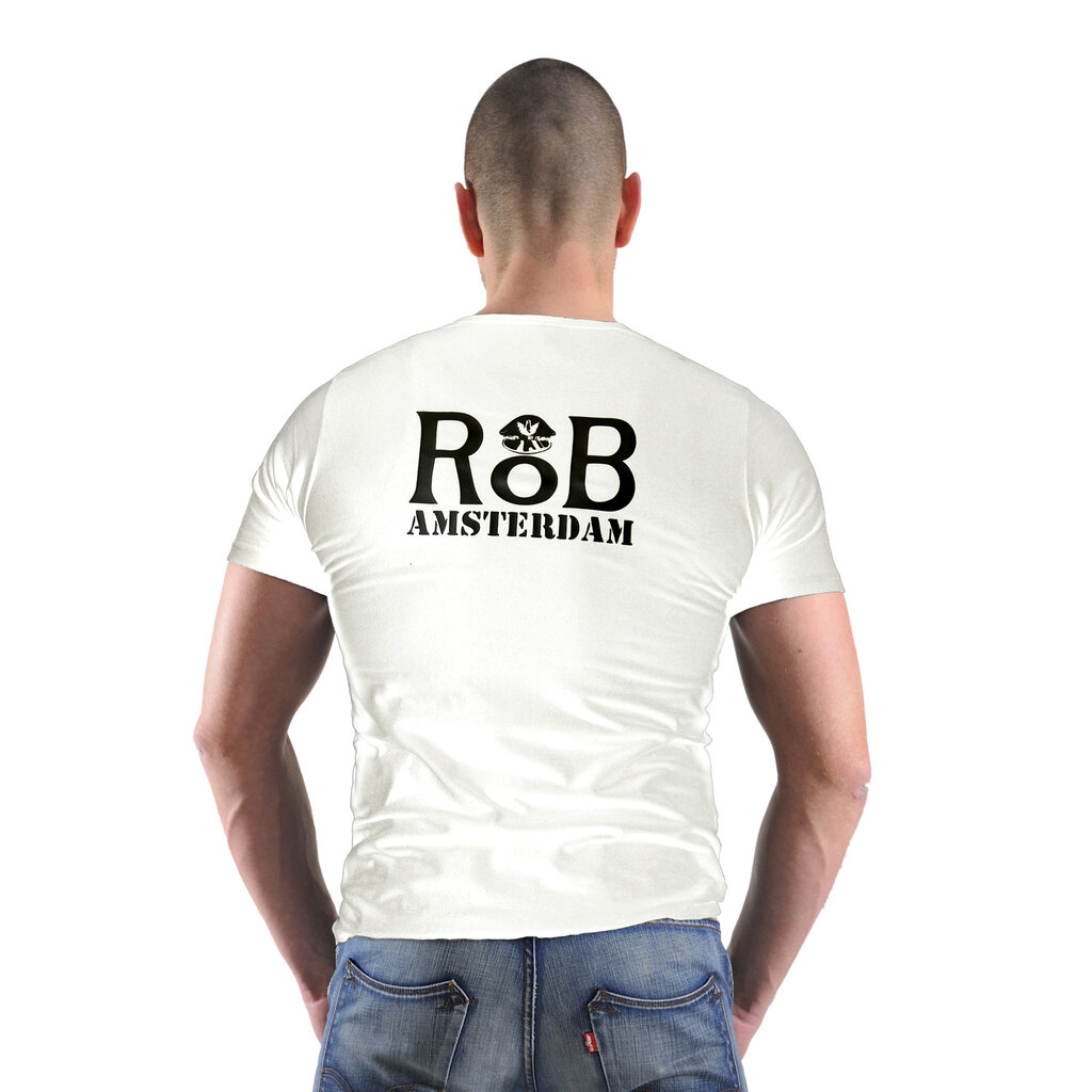 RoB Amsterdam T-Shirt Wit/Zwart