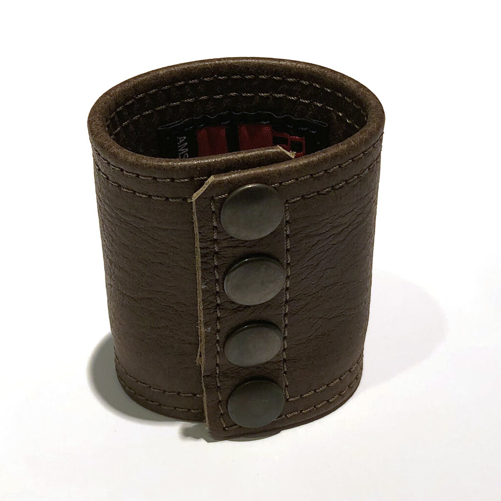 RoB Leather Wrist Wallet dark brown