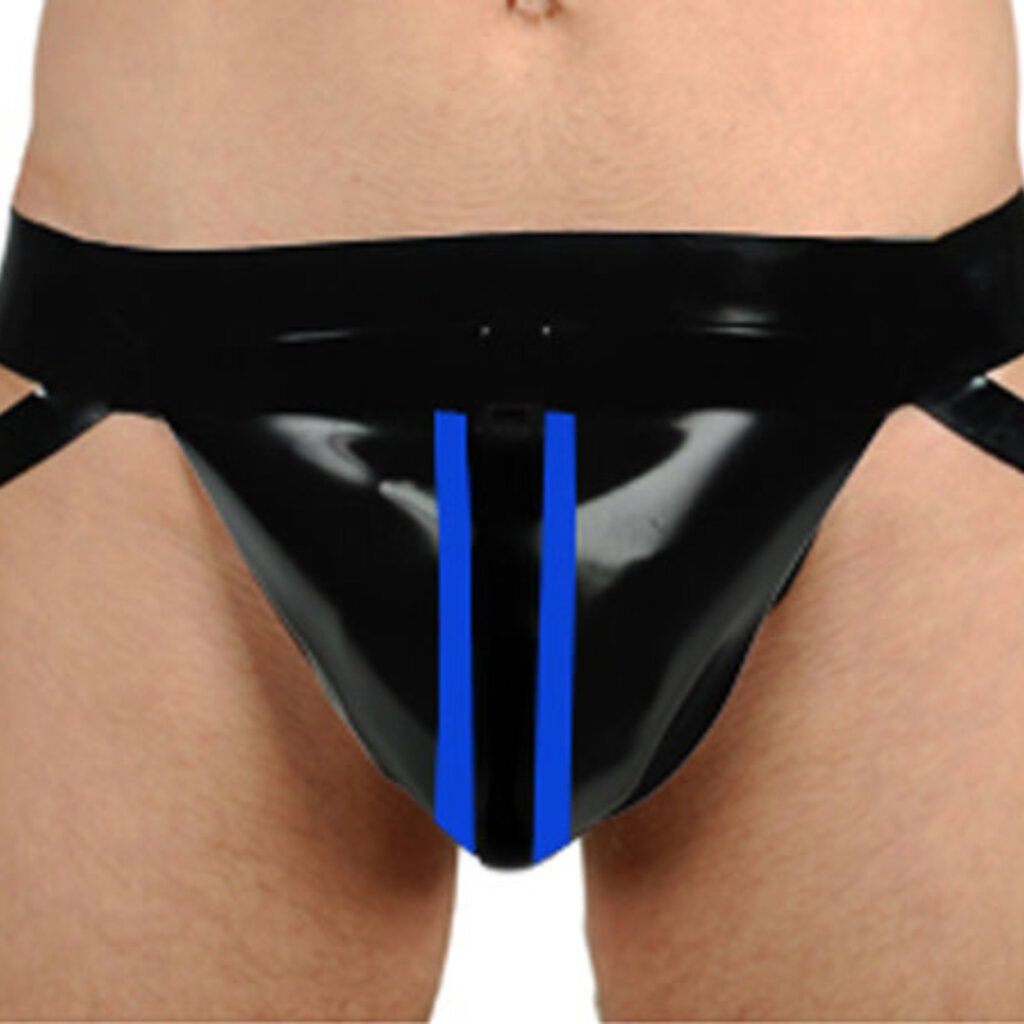 RoB Rubber jockstrap with double colored stripes