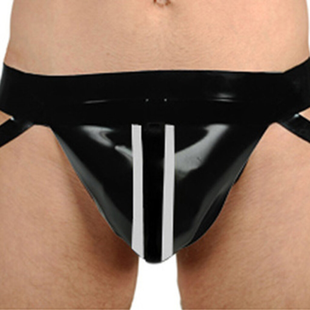 RoB Gummi Jockstrap mit doppelten farbigen Streifen