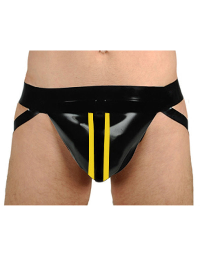 RoB Rubber jockstrap with double colored stripes