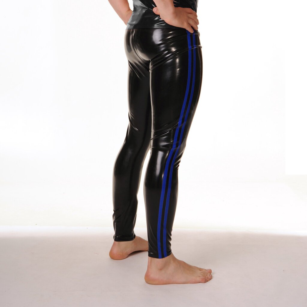 RoB Rubber legging with full zip and colored stripes - RoB Amsterdam