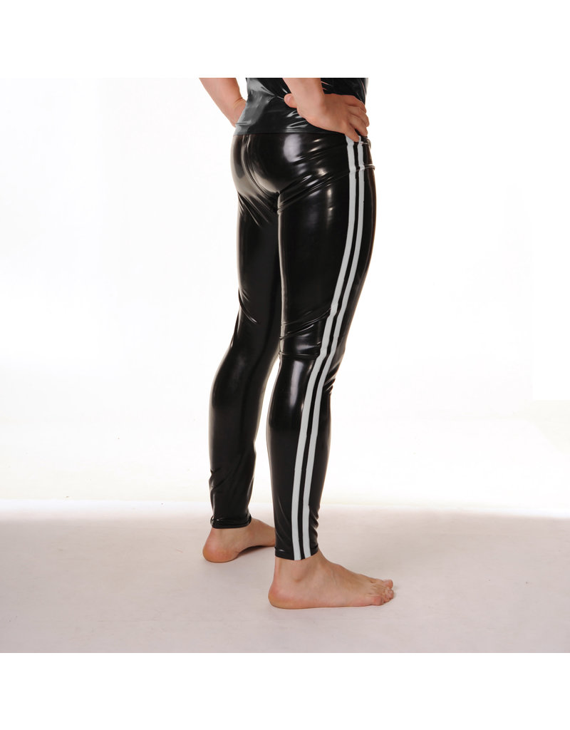 RoB Rubber legging with full zip and colored stripes