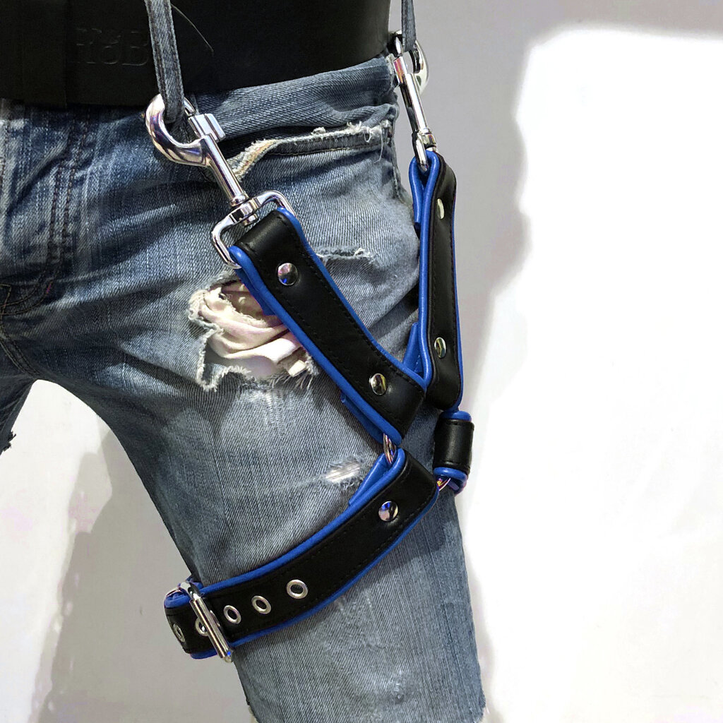 RoB Thigh harness black with colored piping