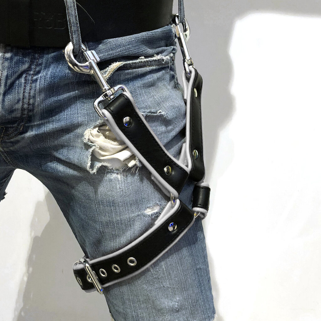 RoB Bein Harness schwarz mit farbigem Rand