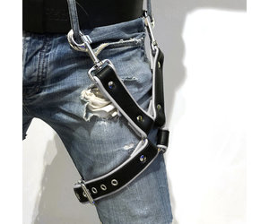 RoB Thigh harness black with colored piping