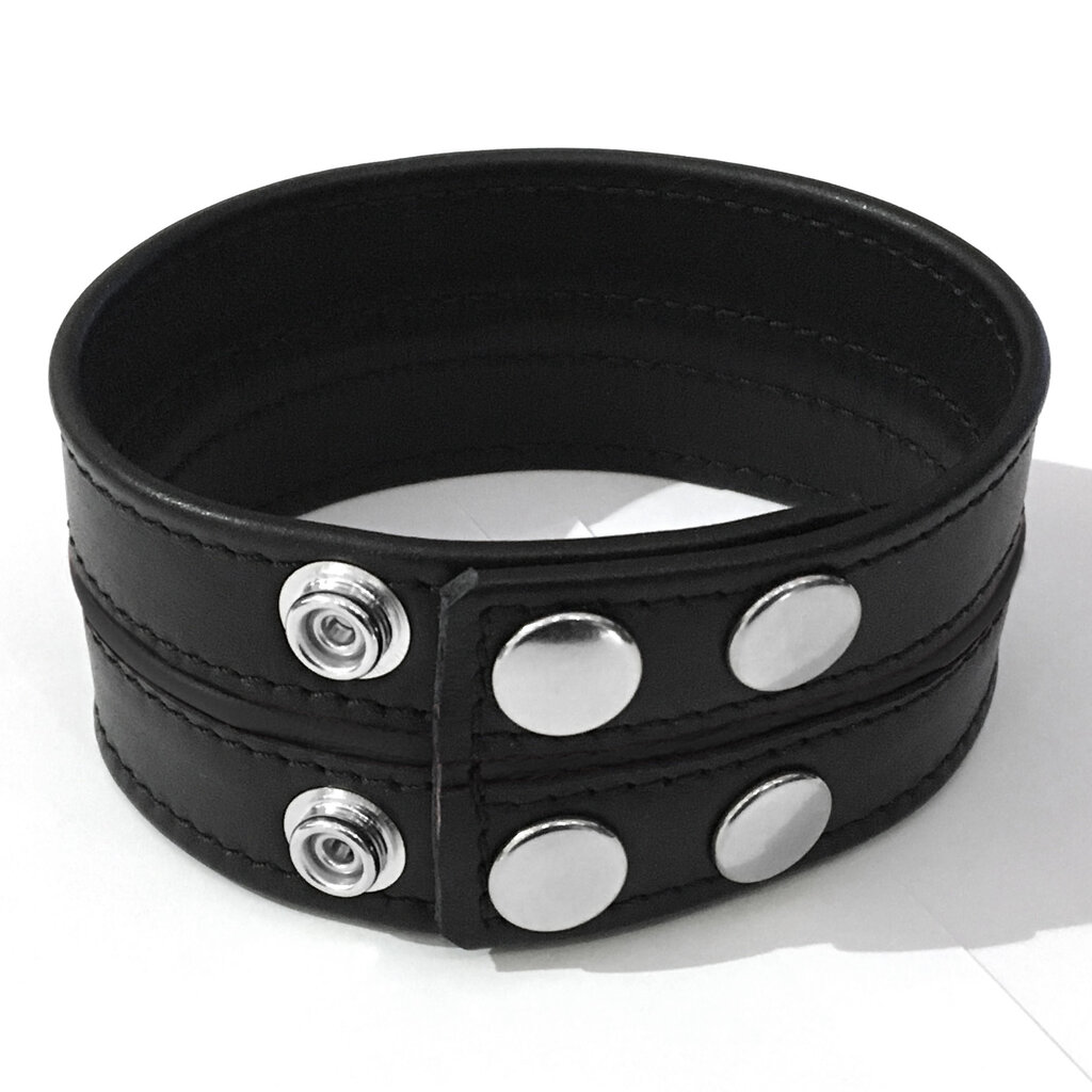 RoB Leather Wide Bicep-band with coloured piping
