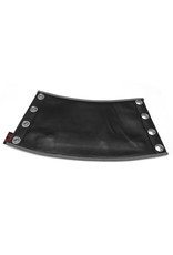 RoB Leather gauntlet wrist wallet with grey piping