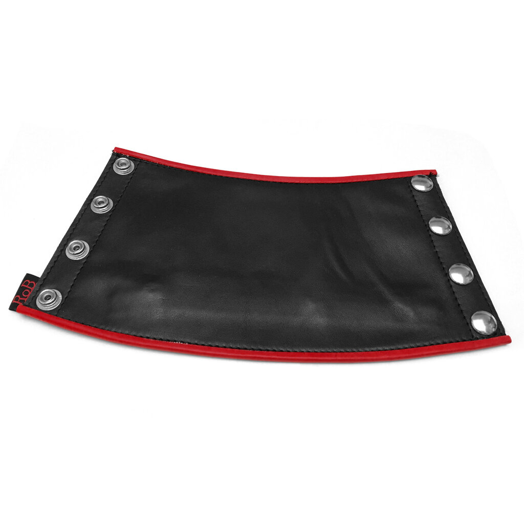 RoB Leather gauntlet wrist wallet with red piping