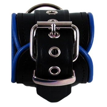 RoB Leather ankle restraints with colored piping