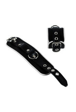 RoB Leather wrist restraints small with colored piping