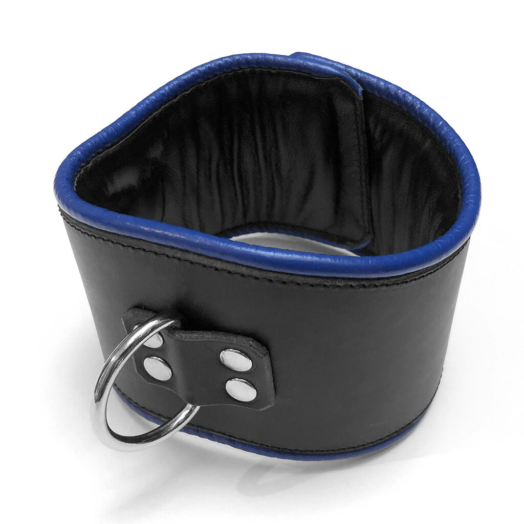 RoB Leather padded posture collar with colored piping