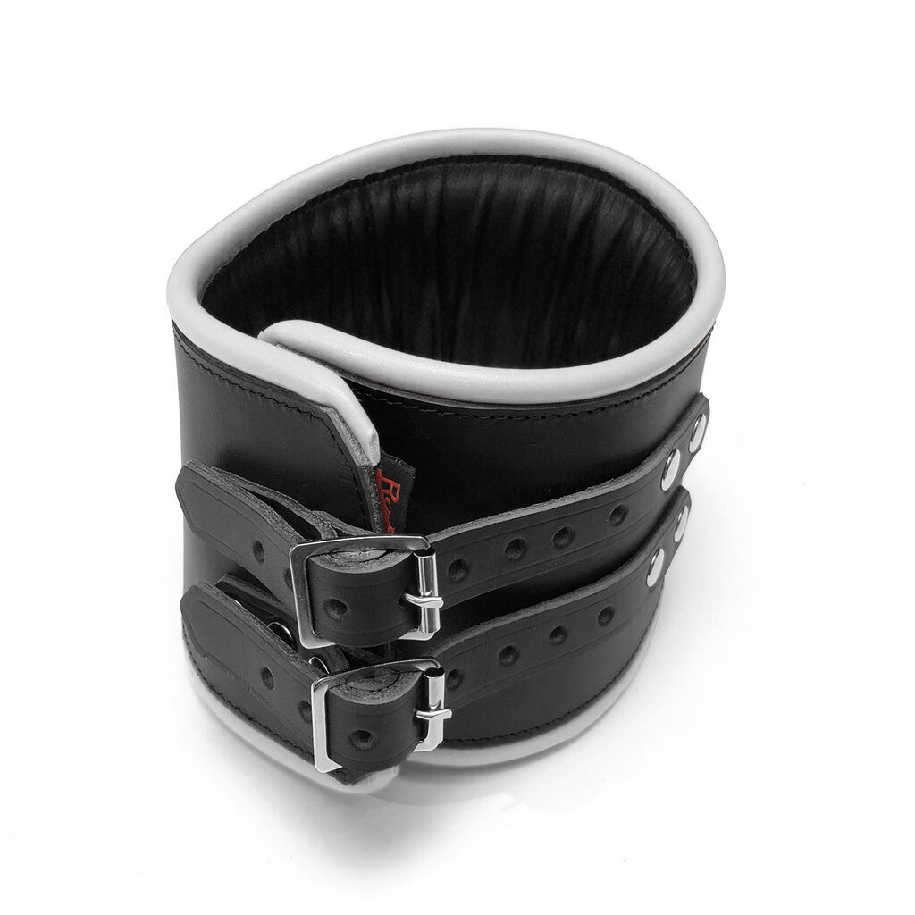 RoB Leather padded posture collar with colored piping