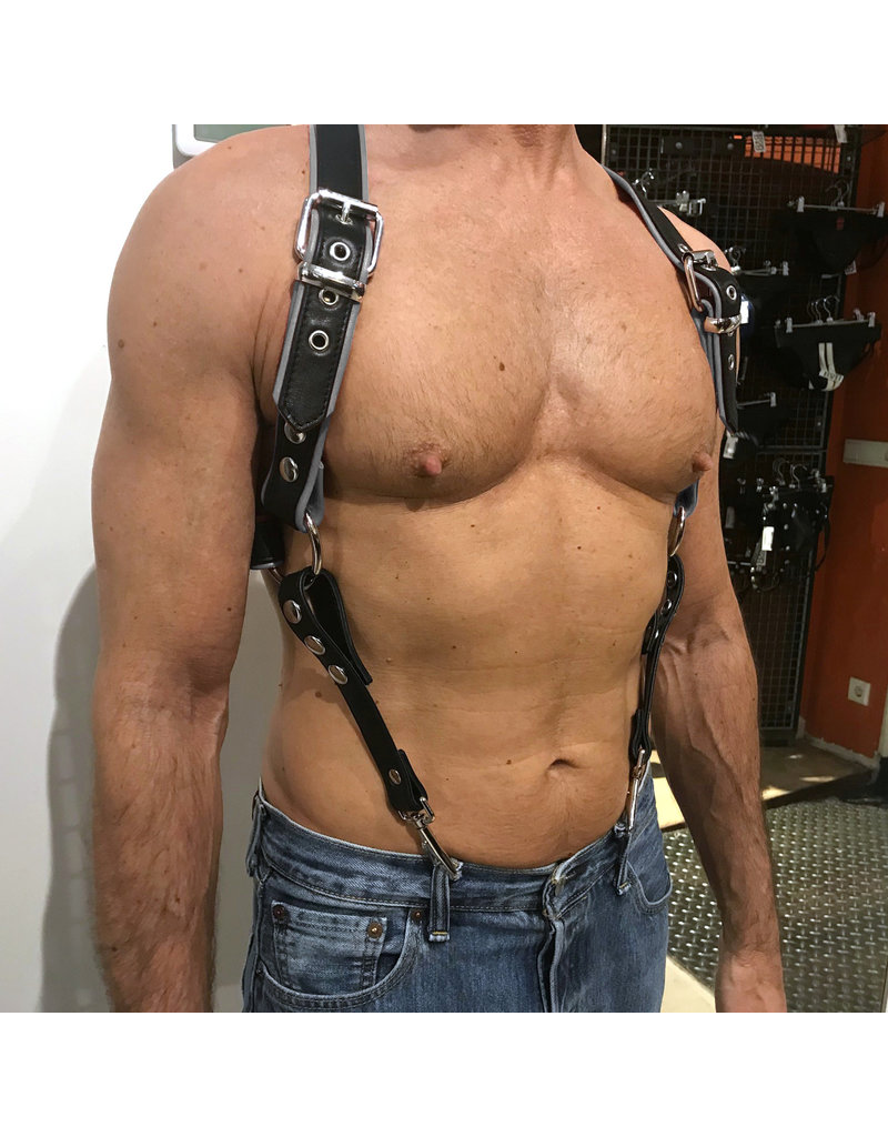 RoB Phalanx harness black with colored piping