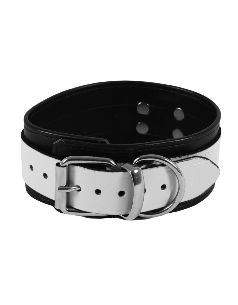 RoB Leather bicepsband with buckle, black with colored band