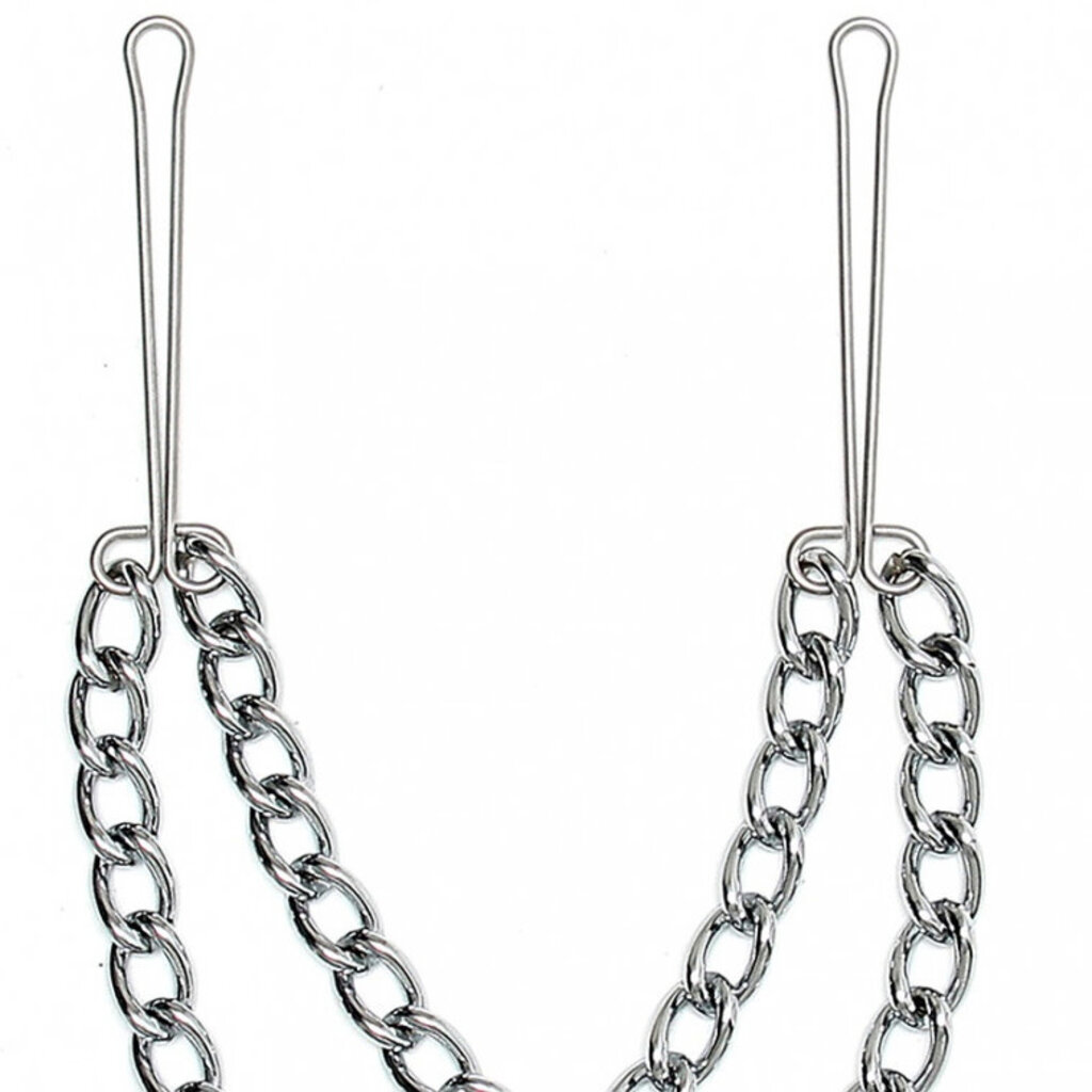 Nipple clamps with double chain