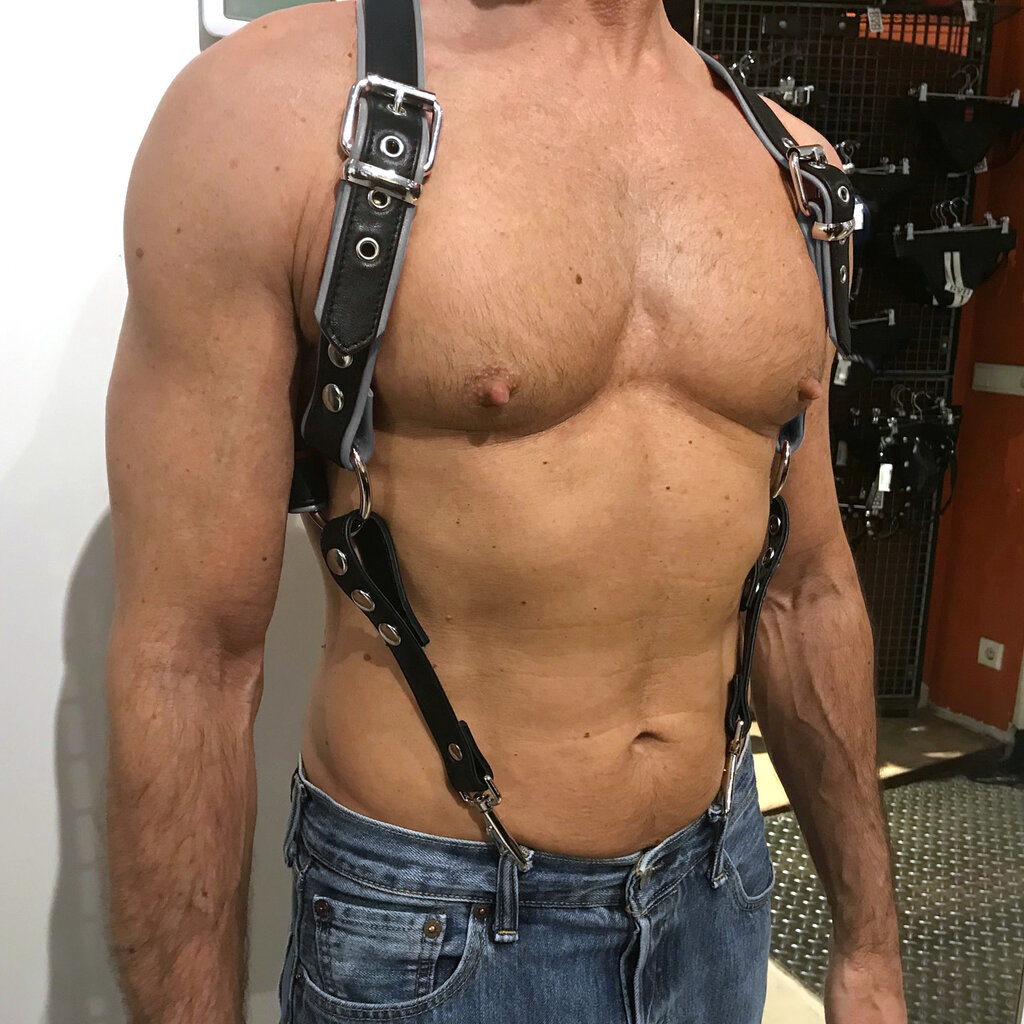 RoB Phalanx Harness schwarz mit farbigem Rand