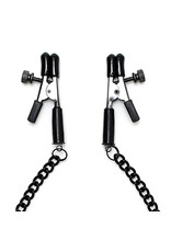 Nipple clamps with black chain