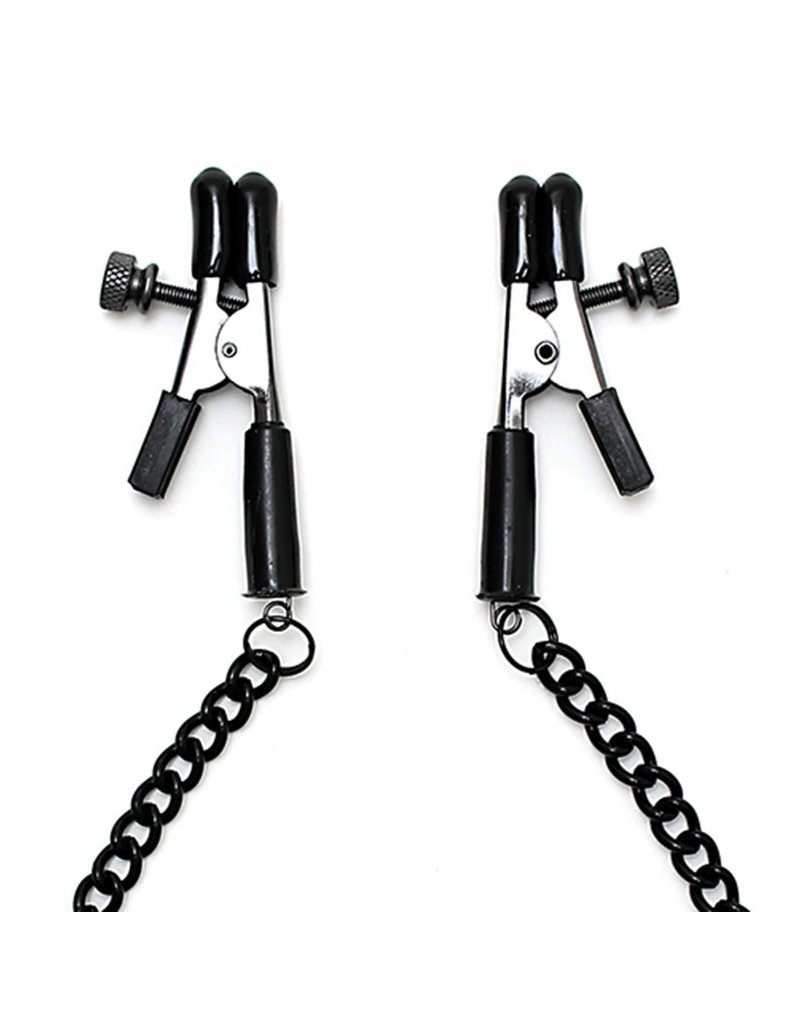 Nipple clamps wit black chain