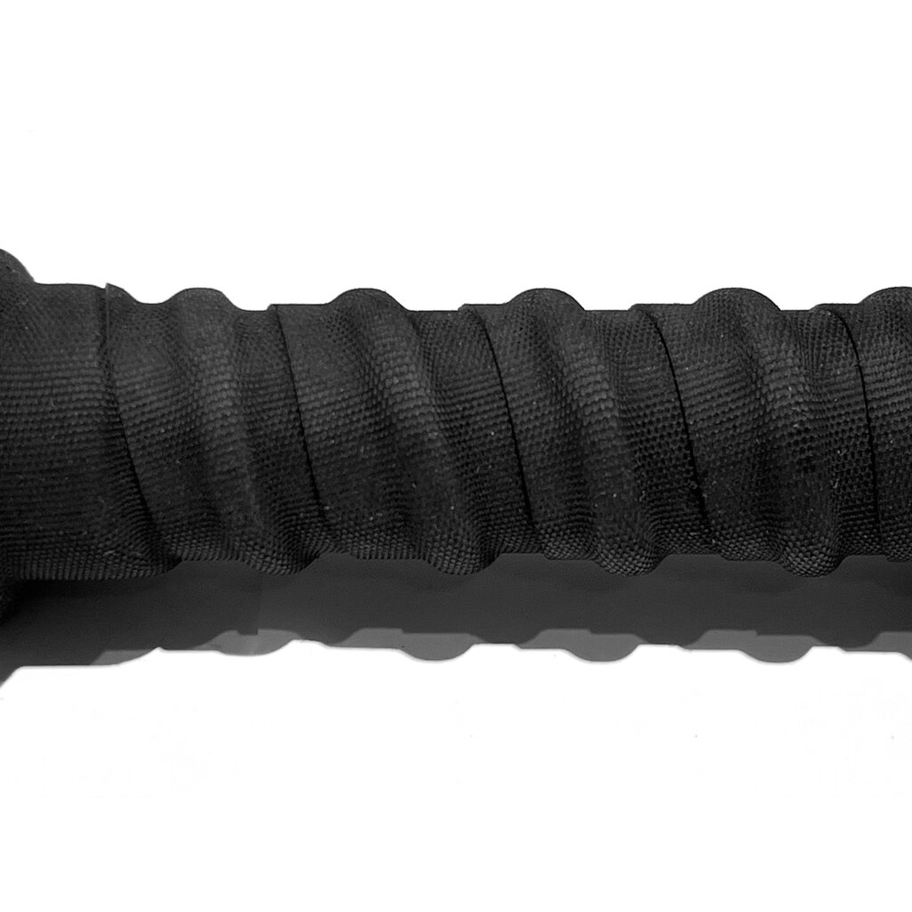 Bare Leatherworks Mid size Leren/rubber Flogger Thudstinger ProGrip 24 strengen