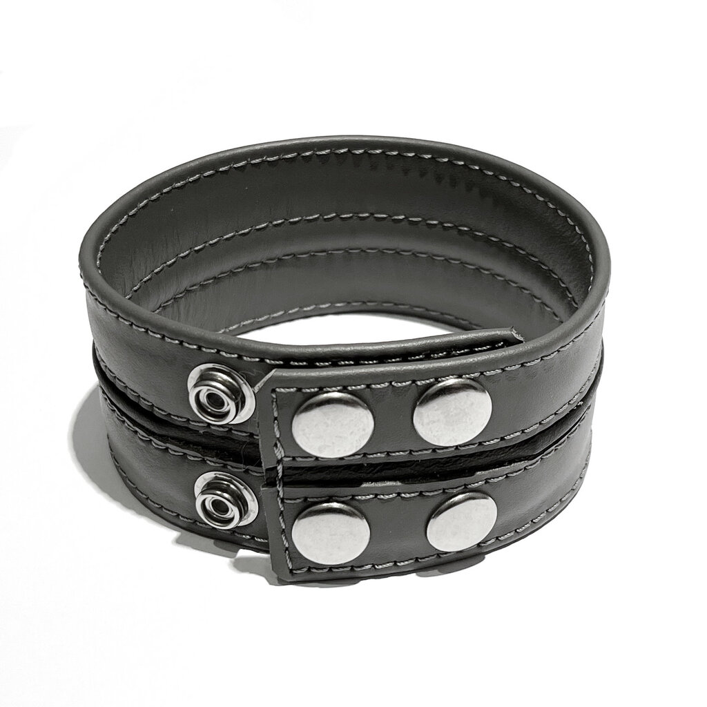 RoB Leather biceps-band 50 mm wide with black piping