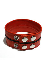 RoB Leather biceps-band 50 mm wide with black piping