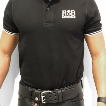 RoB Zwart polo shirt normal fit