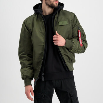 Alpha Industries MA-1 D-TEC - Chaqueta de entretiempo - vintage green/verde  