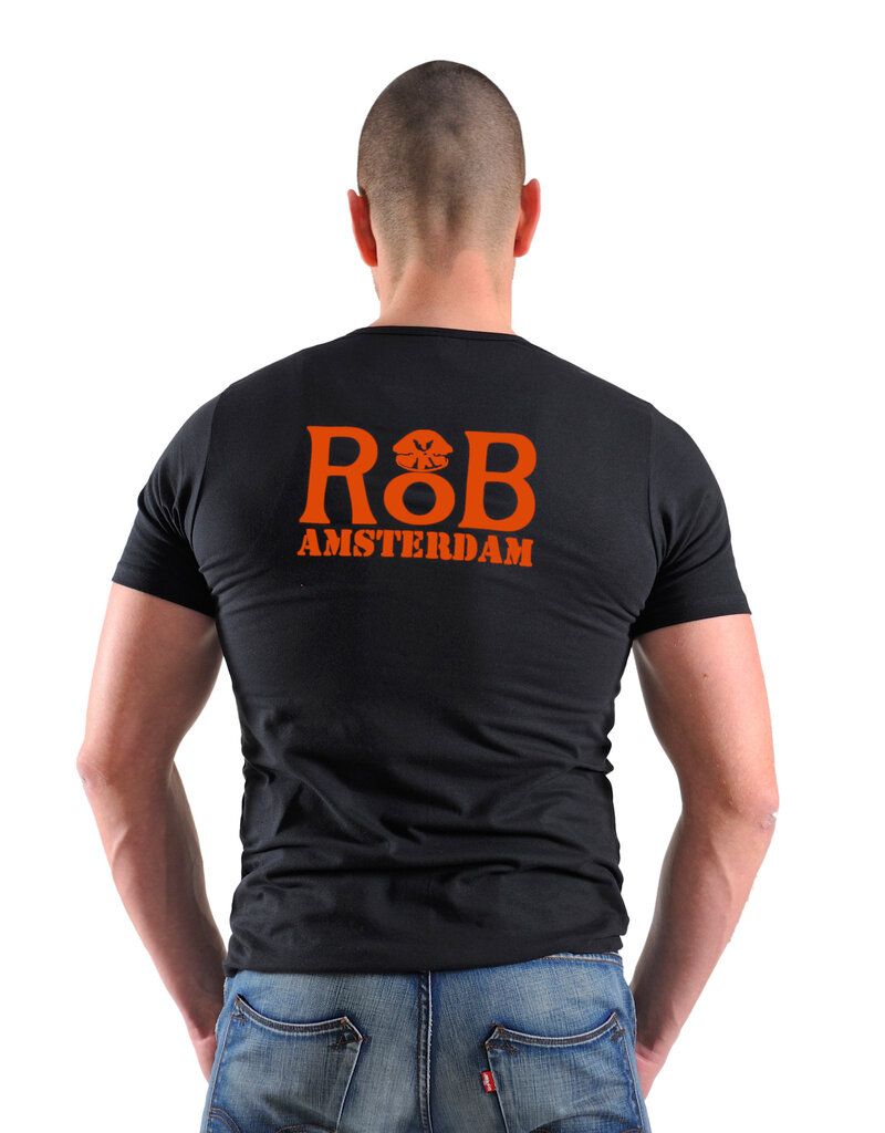 RoB T-shirt black with orange logo