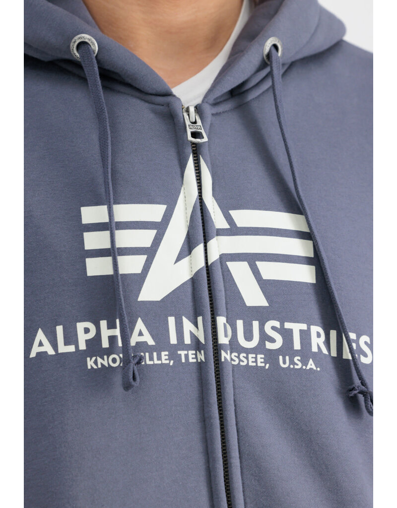 Alpha Industries Basic Zip Hoody Greyblack