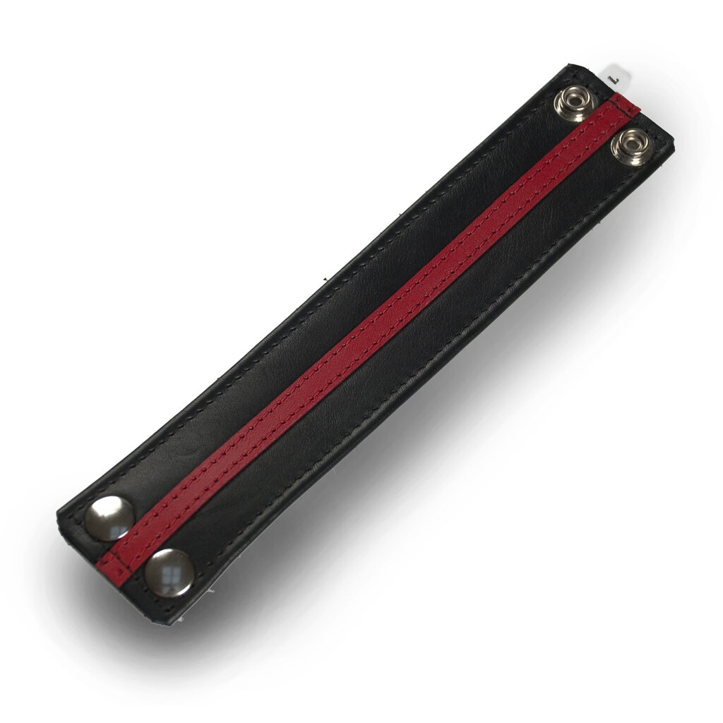 RoB Leather wristband with colored stripe